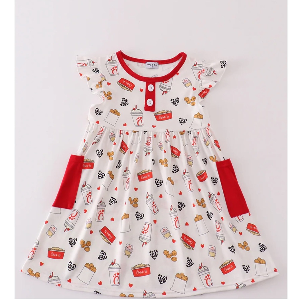 The cutest Chick-fil-A girls dress. these are brand new new arrivals..
